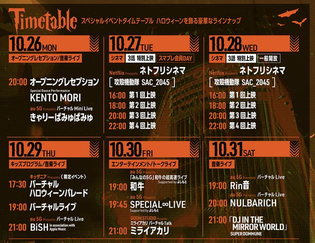 バーチャル渋谷rin音 Bishライブ開催 ハロウィン参加無料 入り方 ミライアカリyoutube無料配信も Abc Post