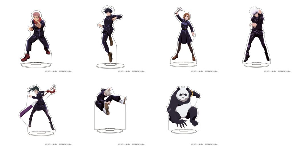 呪術廻戦 キャラアクリルフィギュア 予約 注文開始 いつ じゅじゅつグッズ アクスタ通販 五条悟など Abc Post