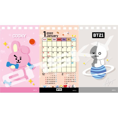 Bt21 22年 卓上カレンダー 予約 販売 いつ グッズ通販 取扱い店舗 Line人気キャラクター Abc Post