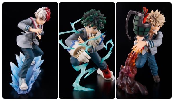 ヒロアカ インターン編スケールフィギュア 緑谷 爆豪 轟 予約 注文開始 いつ グッズ通販 取扱い店舗 Abc Post