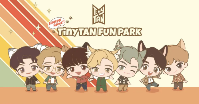 BTS「TinyTAN FUN PARK(タイニータン ファンパーク)」が東京・大阪・福岡・香港で開催！ぬいぐるみ抽選・限定販売｜グッズ販売、ゲームなど